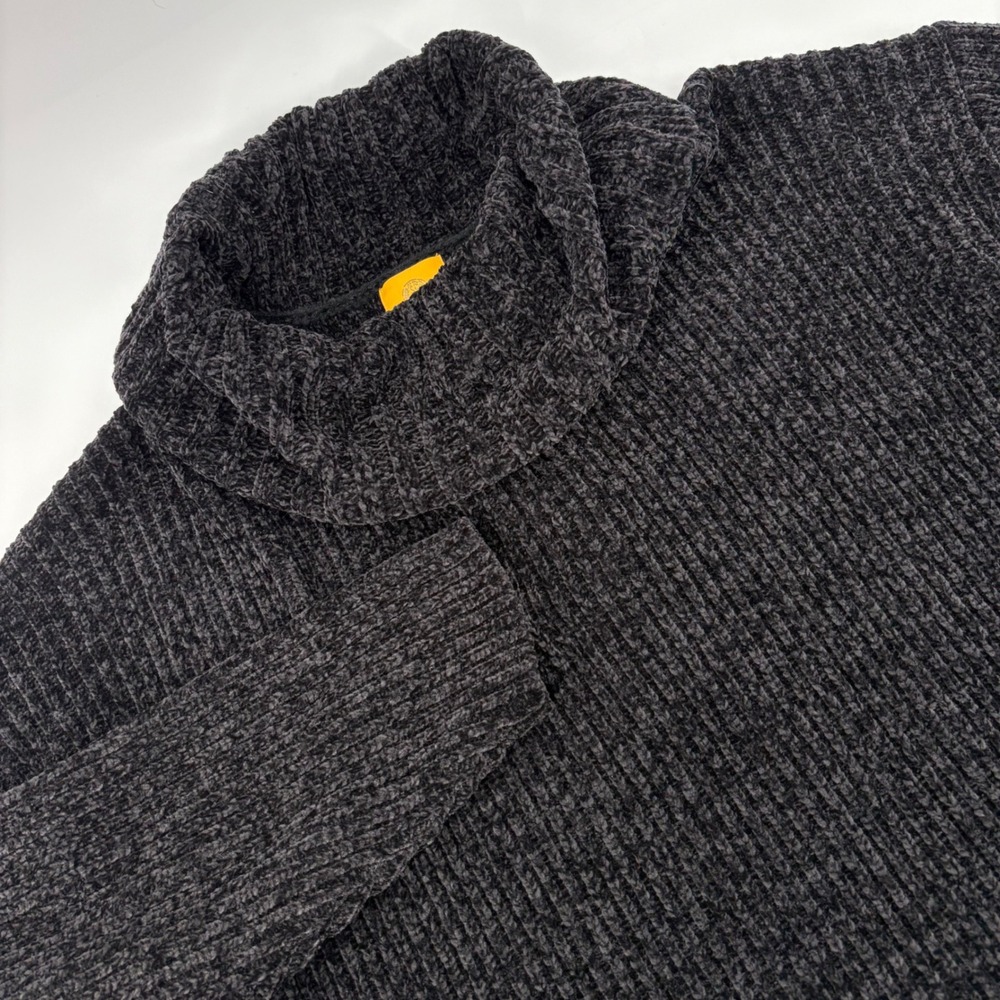 Ruby Rd Womens XL Black Chenille Cozy Soft Cowl Neck Sweater Pullover